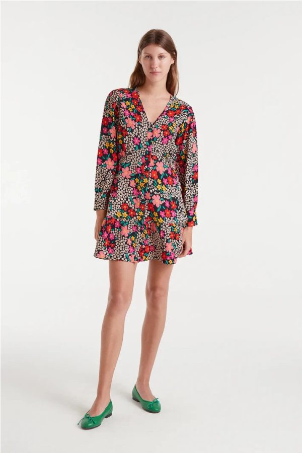 VESTIDO CORTO COMPAÑIA FANTAST ESTAMPADO