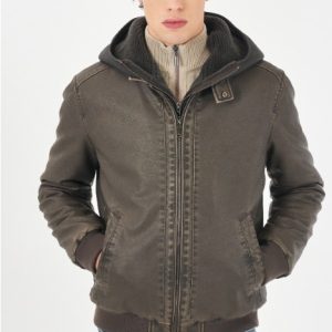 CAZADORA BOMBER YES ZEE GRIS