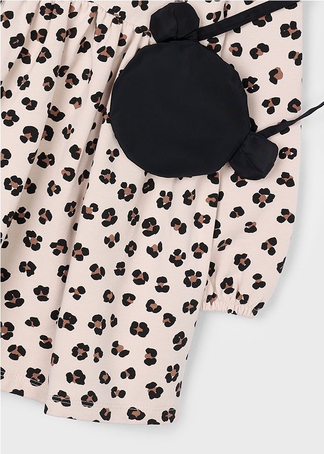 VESTIDO FELPA BOLSO ARENA - Imagen 3