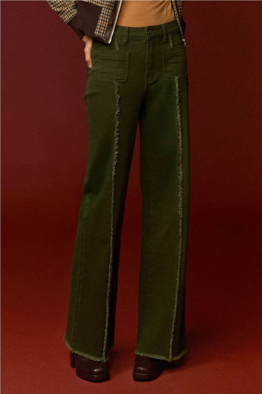 JEANS GREEN SQUARE MINUETO