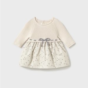VESTIDO TRICOT COMBINADO