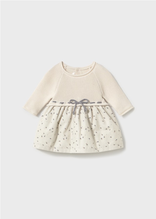 VESTIDO TRICOT COMBINADO