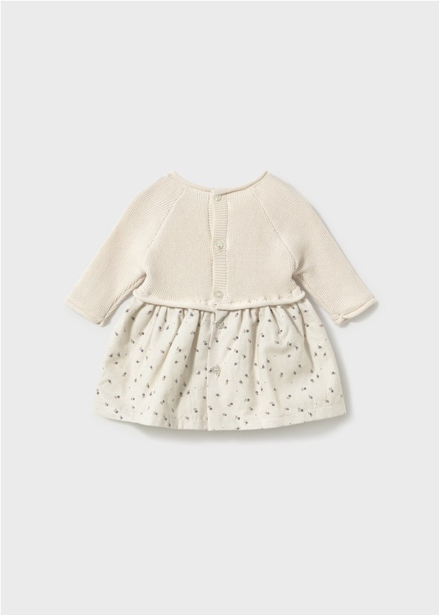 VESTIDO TRICOT COMBINADO - Imagen 2