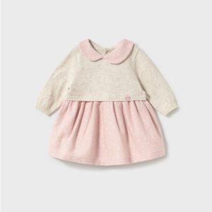 VESTIDO TRICOT COMBINADO