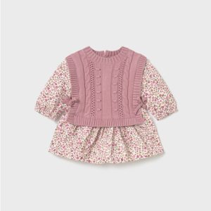 VESTIDO CON CHALECO TRICOT