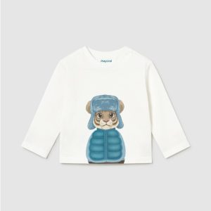 CAMISETA M/L ANIMAL PLAY AZUL