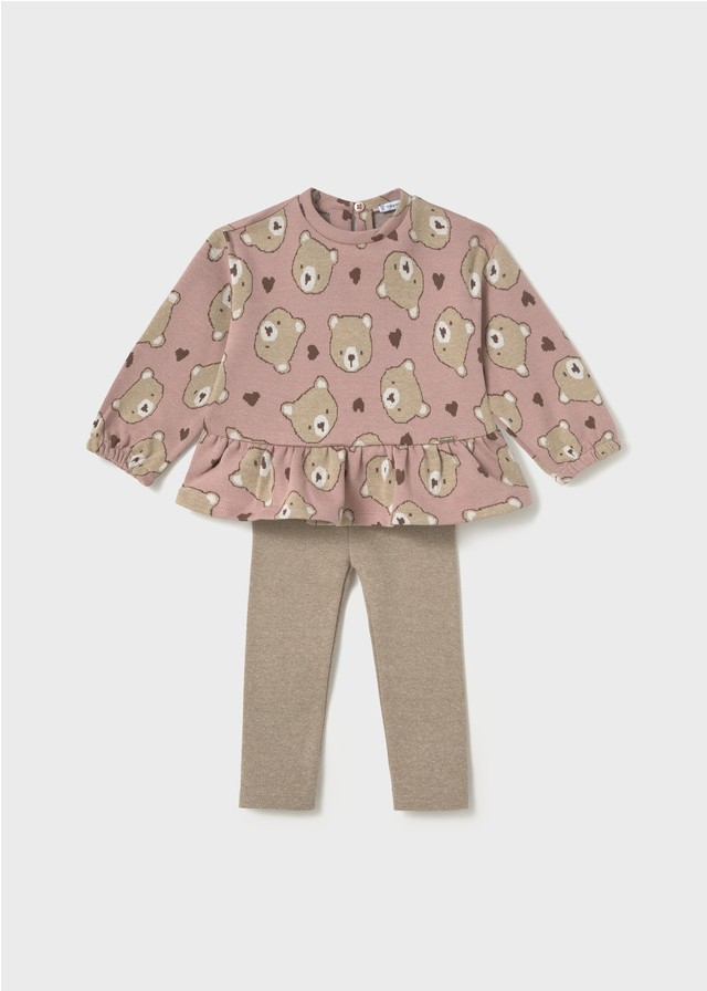 CONJ. LEGGINGS PUNTO JACQUARD