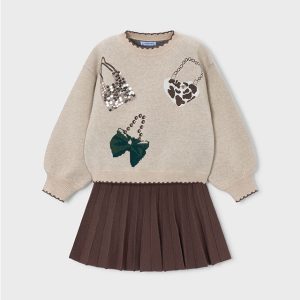 CONJ. FALDA TRICOT JACQUARD